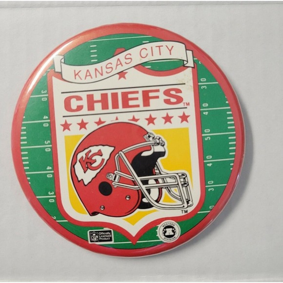 NFL Other - Kansas City Chiefs Pinback Button Pin NFL Football Officially Licensed